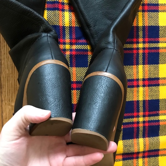 1. State Paiton Black Leather Knee High Boots - Picture 5 of 8